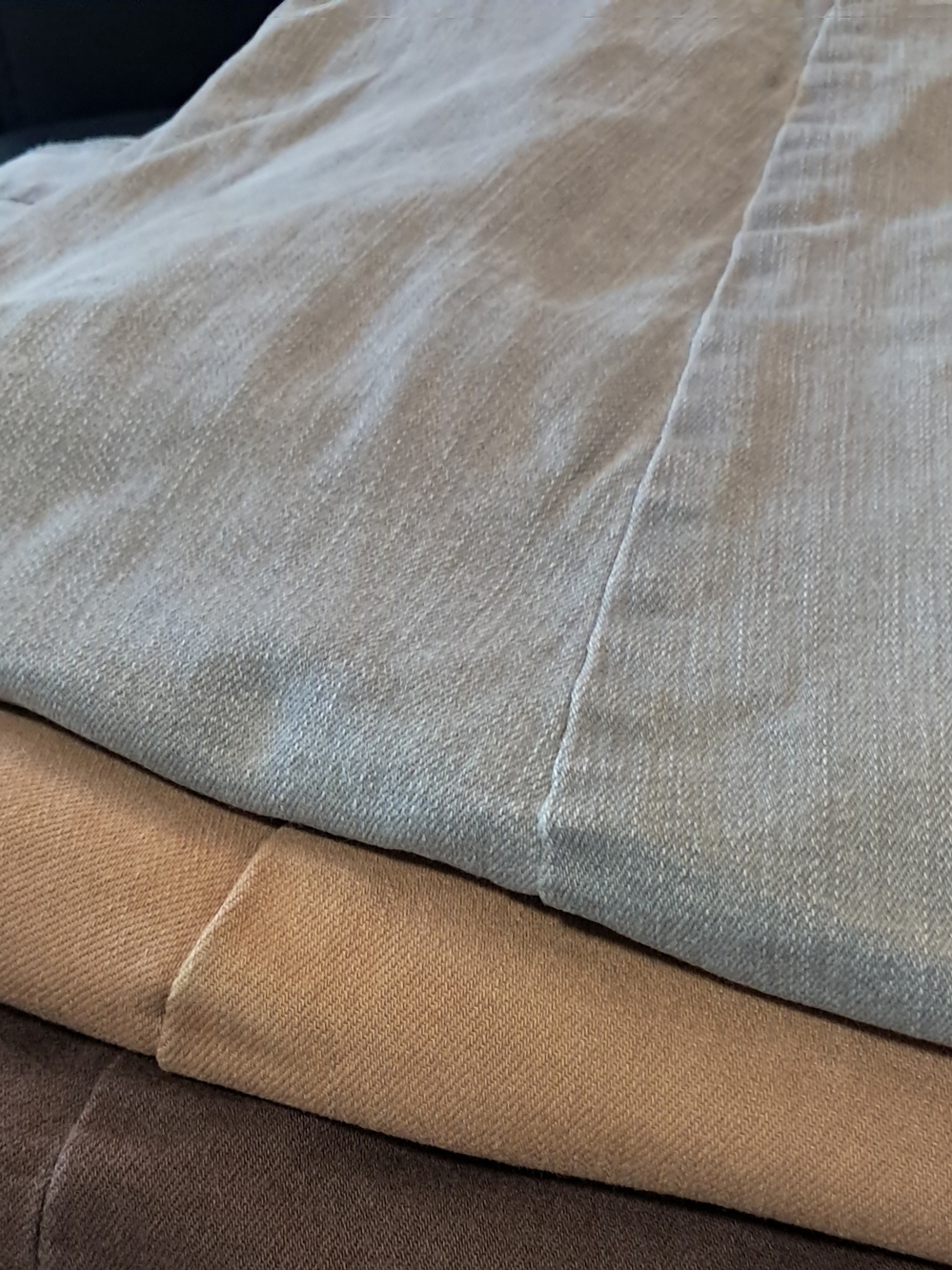 Lot Of 3 Womens Pants. Tan Time and Tru, Lee Platinum Brown, Gray No Boundries